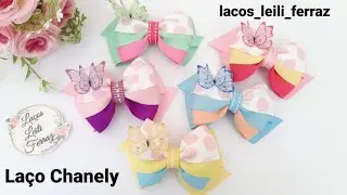 Laço Chanely na fita nº 9 (menos de 1 m de fita)