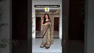 ✨Trendy Cotton sarees for any occasion on Flipkart under 600/-✨ #flipkart #cottonsarees #trendywear