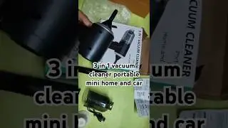 3 in 1 vacuum cleaner portable mini home and car | 3in 1 vacuum cleaner unboxing  #vacuumcleaner