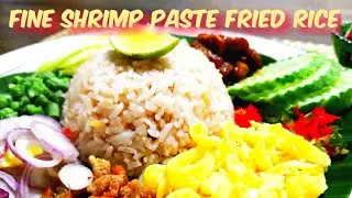 Shrimps Paste Fried Rice with side Condiments aka Kao Khluk Kapi