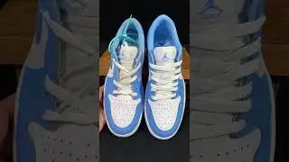 Fake Vs Real Air Jordan 1 Low Golf  UNC AJ1