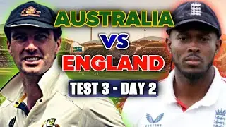 LIVE: Australia vs England &ndash; Ashes 3rd Test Day 2 Commentary 🏏🔥