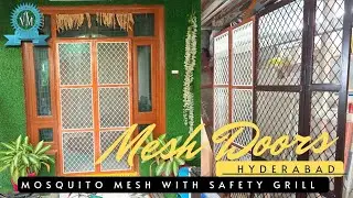 Mosquito mesh doors, Aluminium frame with Stainless steel 304 mesh and safety grill #mesh #doors