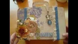 Mini album with suitcase using Blue Awning. Diecut from Bona @livelovescrap