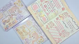Cute kawaii ASMR Pink Journal 🥰 Kawaii ASMR stickers decorating ideas🥰💓💓