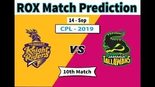 #CPL2019 10th Jamaica Tallawahs vs Trinbago Knight Riders Rox match prediction