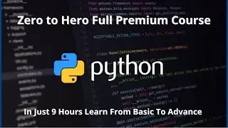 Python Course - From Beginner to Advanced