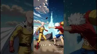 Saitama vs Luffy ⚡ One Punch vs Gear 5 ||#saitama #luffy #anime #shorts