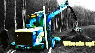 EcoLog harvester stuck in field - Heavy Recovery -  Terrib&auml;rgarn - Sweden