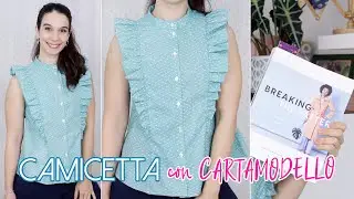 Camicetta con volant | Cartamodello Saraste + Recensione Breaking the Pattern | Un punto alla volta