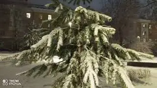 ПЕРВЫЙ ЗИМНИЙ ВЕЧЕР В ПЕТРОЗАВОДСКЕ IT'S SNOWING DAY IN PETROZAVODSK