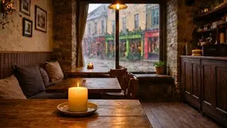 Rainy Galway Ireland Coffee Shop Ambience | 1 Hour Cozy Cafe Sounds