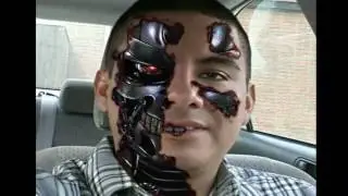 Efecto terminator con photoshop, terminator face with photoshop