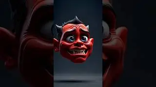 The Face Eats Itself 😈 | Perfect Loop Animation