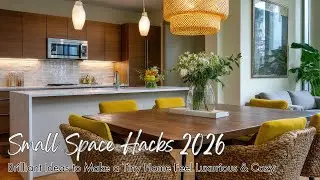 Small Space Hacks 2026 | Brilliant Ideas to Make a Tiny Home Feel Luxurious & Cozy