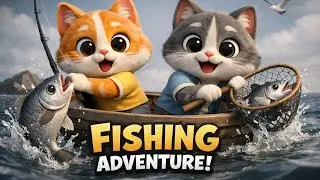 Funny Cats Fishing Adventure 😺🐟 | Kids Cartoon Video