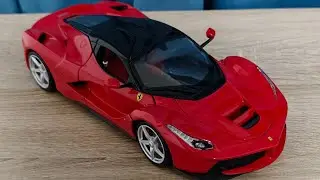 1：18合金模型車 BURAGO 法拉利跑車 拉法 紅色 LAFERRARI