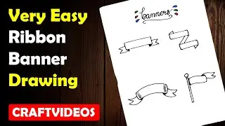 How to draw a ribbon banner
