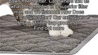 Gorilla Grip Original Premium Durable Cat Litter Mat (35x23), XL Jumbo, No Phthalate, Water Resista