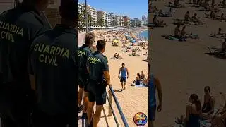 PIDIENDO EN LA PLAYA. #humor #chistes #comedia #meme #shortsviral #guardiacivil