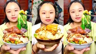 ASMR Quick Eats Mukbang Spicy Food and Spicy Seafood, Braised Pork Rice and Fried Chicken Eating