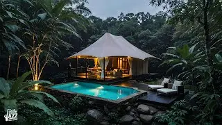 Smooth Jazz in Forest For Relaxing 🌿 Jazz Melody & Ambience Resort To Relieve Stress, Sleep