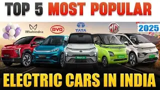 TOP 5 MOST POPULAR ELECTRIC CARS In INDIA [ 2025 ] | EV Tamil