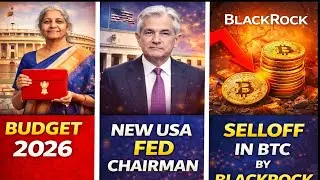 Market Latest News 🚨 | Budget 2026 Updates | New US Fed Chairman | BlackRock Huge Bitcoin Sell-Off