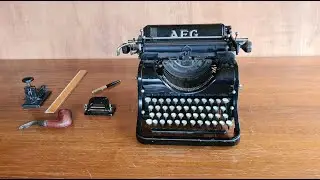 Старая пишущая машинка AEG 3 1921 года (Видео № 114)