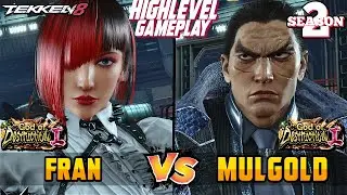 Tekken 8 &ndash; FRAN (Anna Williams) vs MULGOLD (Kazuya Mishima) &ndash; T8 High Level Gameplay!