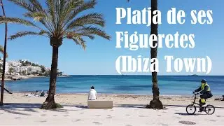 Playa de Las Figueretas (Ibiza Town) / The beach of Figueretas /Ibiza Stadt/ 2022 Spain