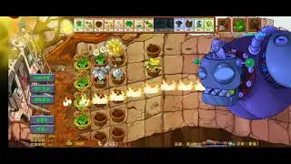 PvZ Fusion roof Abyss Level 15 Dr Zomboss Bungee zombie random
