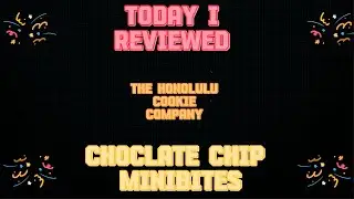 I reviewed the Honolulu Cookie Company minibites chocolate chip macadamia shortbread cookies