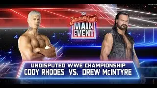 Epic Clash! Cody Rhodes Defends the Undisputed Title vs Drew McIntyre | Saturday Night&rsquo;s Main Event