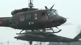 UH-1, UH-60 Black Hawk, OH-6 & CH-47 | Takeoff, Formation Flying | Camp Kita-Utsunomiya 2014 北宇都宮駐屯地