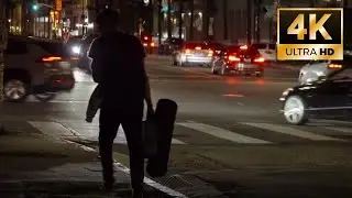 A short night stroll in Hollywood (S-Log2 with DaVinci Resolve's Noise Reduction), Sony RX100 VII