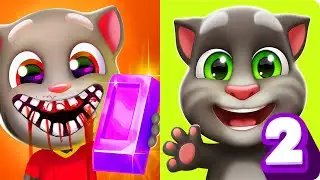 Talking Tom Gold Run vs My Tom 2 - Android/IOS Gameplay #Part 69