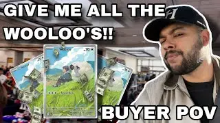 BUYING ALL THE WOOLOOS | Buyer POV at a Pokemon Card Show