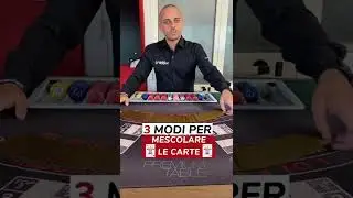 3 modi per MESCOLARE le CARTE&clubs;️&hearts;️ #croupier #casinodealer