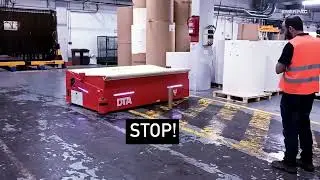 Automatic Mobile Robotic AMR for handling paper coils