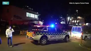 Ambulance arrives at hospital after Colombian presidential candidate shot