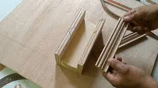 How to cut cornice using diy miter box/Paano mag kanto mesa ng cornesa