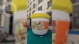 Inflatable coffee cup