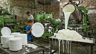 Amazing Recycling Process | Plastic Waste-bottles Transformed into Plates