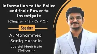 Information to police and their powers to investigate | Chapter 12 - CRPC |