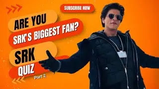 Are You SRK's Biggest Fan? Test Your Knowledge with This Shah Rukh Khan Quiz! #srk