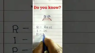 Full Form of RIP #shorts #ytshorts #viral #trendingshorts #viralshorts