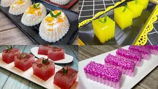 四款简单燕菜布丁| 一上桌就被抢光光的美味甜品食谱 | 4 Simple Agar Agar Pudding Recipes