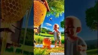 millions of bees are attacked on a child #shorts #ai #child
