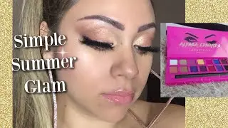 SIMPLE SUMMERTIME GLAM| ABH X Alyssa Edwards| Summer Makeup Tutorial Makeup by Melina Leon